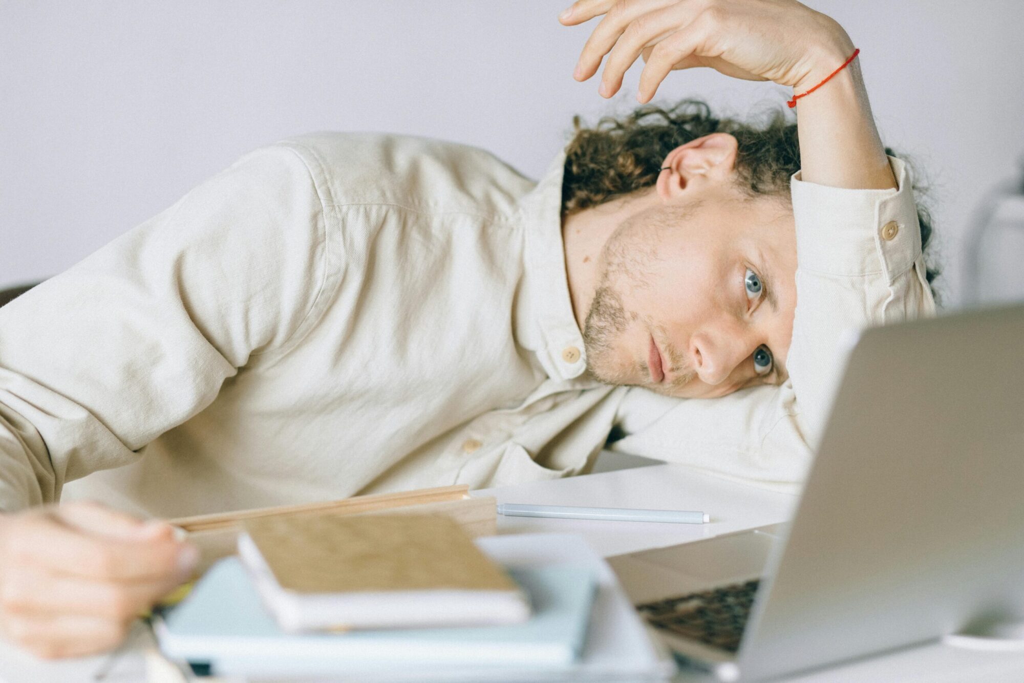 Man stressed
