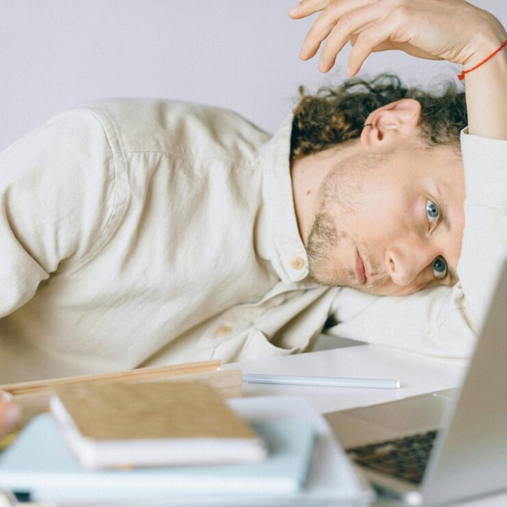 Man stressed